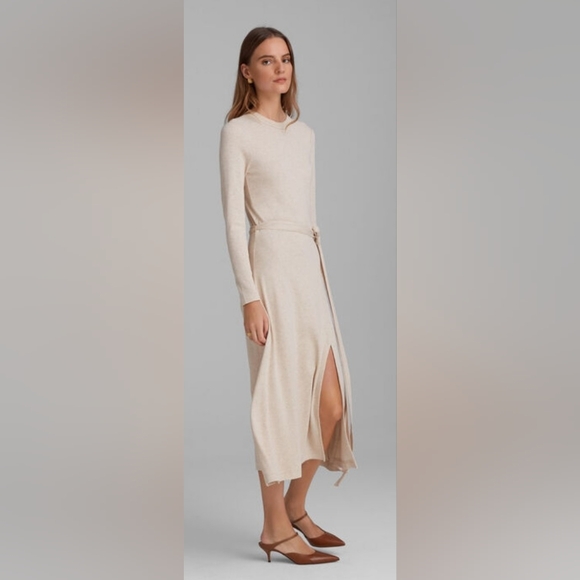 🤍Club Monaco Long Sleeve Rib Knit Midi Dress🤍 - Picture 2 of 11